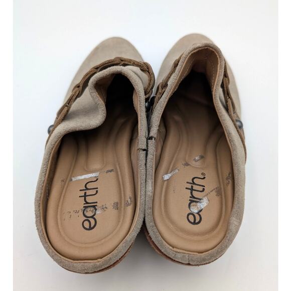 Earth Juliet Leather Slip-On Comfort Mule Clog Women's Gray Size US8M EU38.5 - Picture 6 of 11